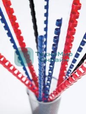 Пружины для переплета пластиковые Fellowes FS-53456 8мм красная, 100 шт.