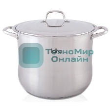 Кастрюля Lara LR02-44 15,2 л LR02-44 Кастрюля Lara (нерж) 28x23 см, 15.2 л, капсулир индукц дно, крышка из стали