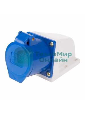 Розетка Rexant 123 стационарная 2Р+РЕ 32А 220В IP44