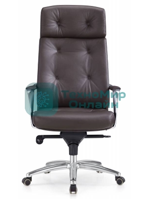 Кресло Бюрократ DAO/BROWN коричневый, кожа