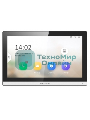 Видеодомофон Hikvision DS-KH6350-WTE1 черный