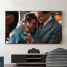 Экран Cinema S'OK SCPSFR-236x133UST-PET для ультракороткофокусных проекторов 107'' 16:9 настенный, постоянного натяжения, полотно PET Crystal ALR UST, рама черная 1 см