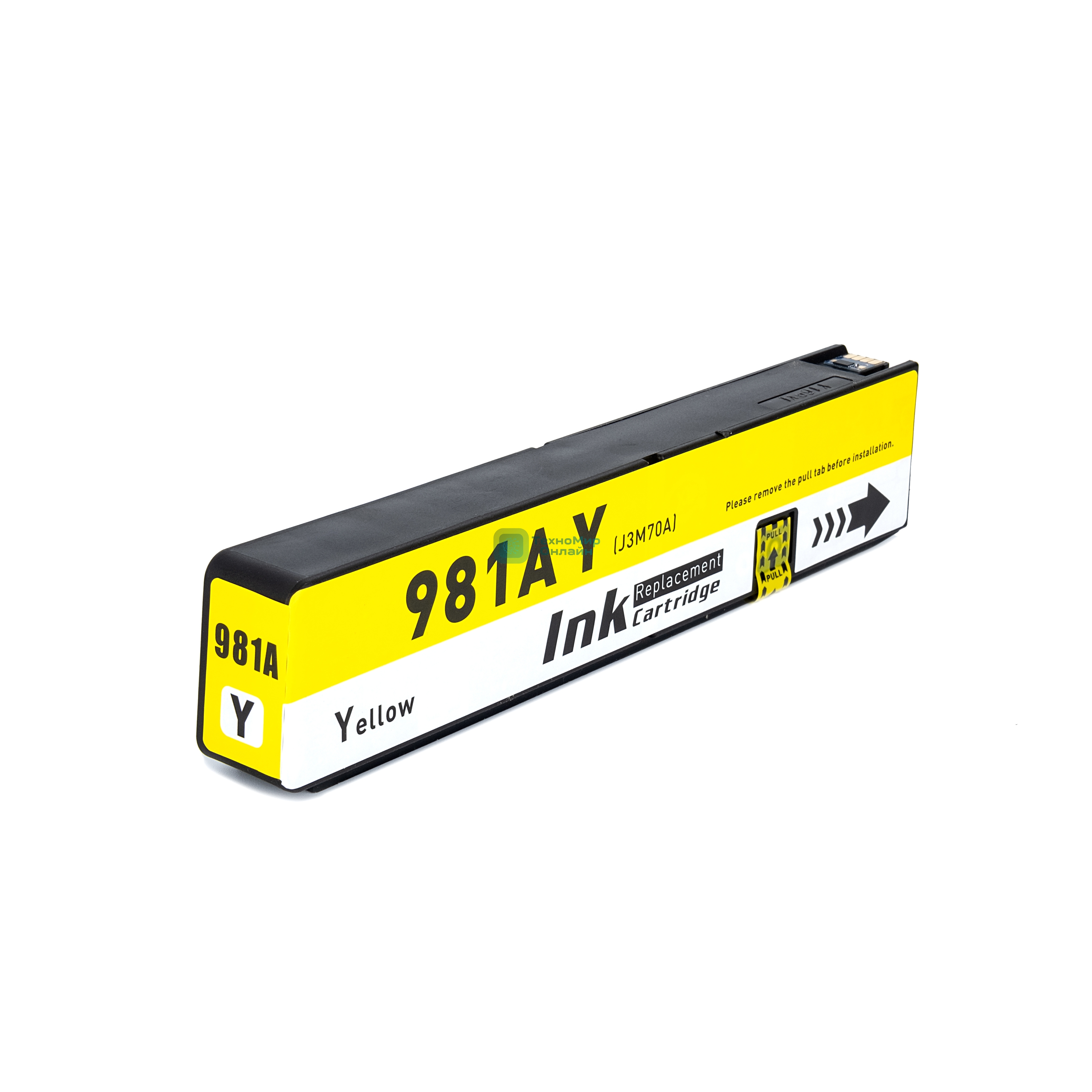 Картридж струйный NVPrint 981A (NV-J3M70A) Yellow для HP PageWide 556/586 (100 мл)