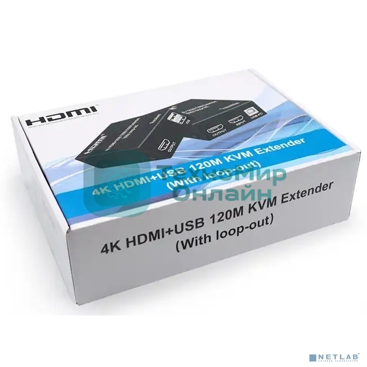 ORIENT VE050, HDMI KVM extender (Tx+Rx), HDMI+USB+Audio удлинитель до 120 м по витой паре Cat5e/6, HDMI 1.4, 4K@30Hz/1080p@60Hz, HDCP (31212)