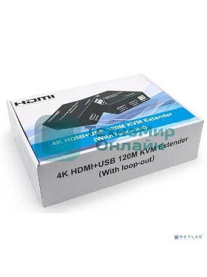 ORIENT VE050, HDMI KVM extender (Tx+Rx), HDMI+USB+Audio удлинитель до 120 м по витой паре Cat5e/6, HDMI 1.4, 4K@30Hz/1080p@60Hz, HDCP (31212)