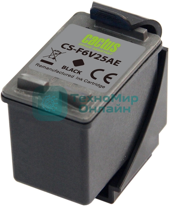 Картридж струйный Cactus CS-F6V25AE 652 черный (480 стр.) (18мл) для HP DeskJet Ink Advantage 1115/2135/3635