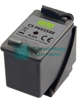Картридж струйный Cactus CS-F6V25AE 652 черный (480 стр.) (18мл) для HP DeskJet Ink Advantage 1115/2135/3635