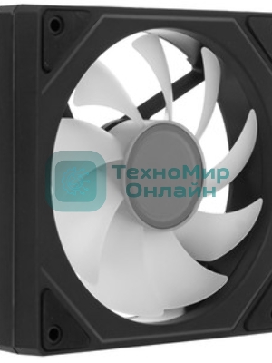 Вентилятор для корпуса Bloody CF-12 LCD ARGb 120х120x25 черный 4-pin 32дБ (упак.:1шт) (CF-12-ARGb120-BK) Ret