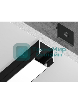 Алюминиевый профиль Ambrella light GP1650BK черный 2000*10*10