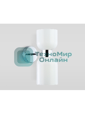 Настенный светильник Ambrella light LH56087/2 СH/FR хром/белый матовый E14*2 max 40W 215*120*300