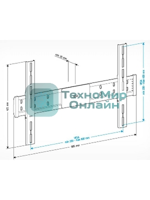 Кронштейн для телевизора Holder LCD-F6608 черный 42