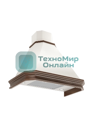 Вытяжка каминная Elikor Пергола 60П-650-П3Л бежевый/неокрашенный дуб, 60 см, 650 куб. м/ч, 60 дБ