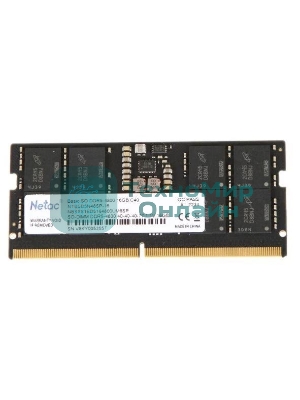 Оперативная память NETAC Basic, DDR5, 16GB (1x16GB), 4800MHz, CL40, SO-DIMM