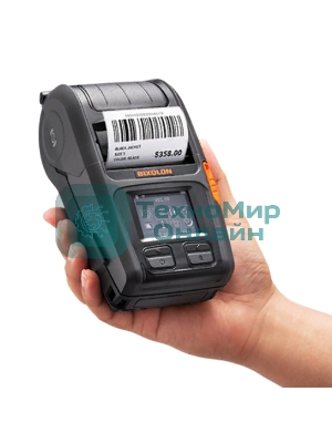Принтер этикеток мобильный Bixolon XM7-20WDaK, 203 dpi, 152 мм/сек, RS232 (COM, Serial), USB, Wi-Fi, черный