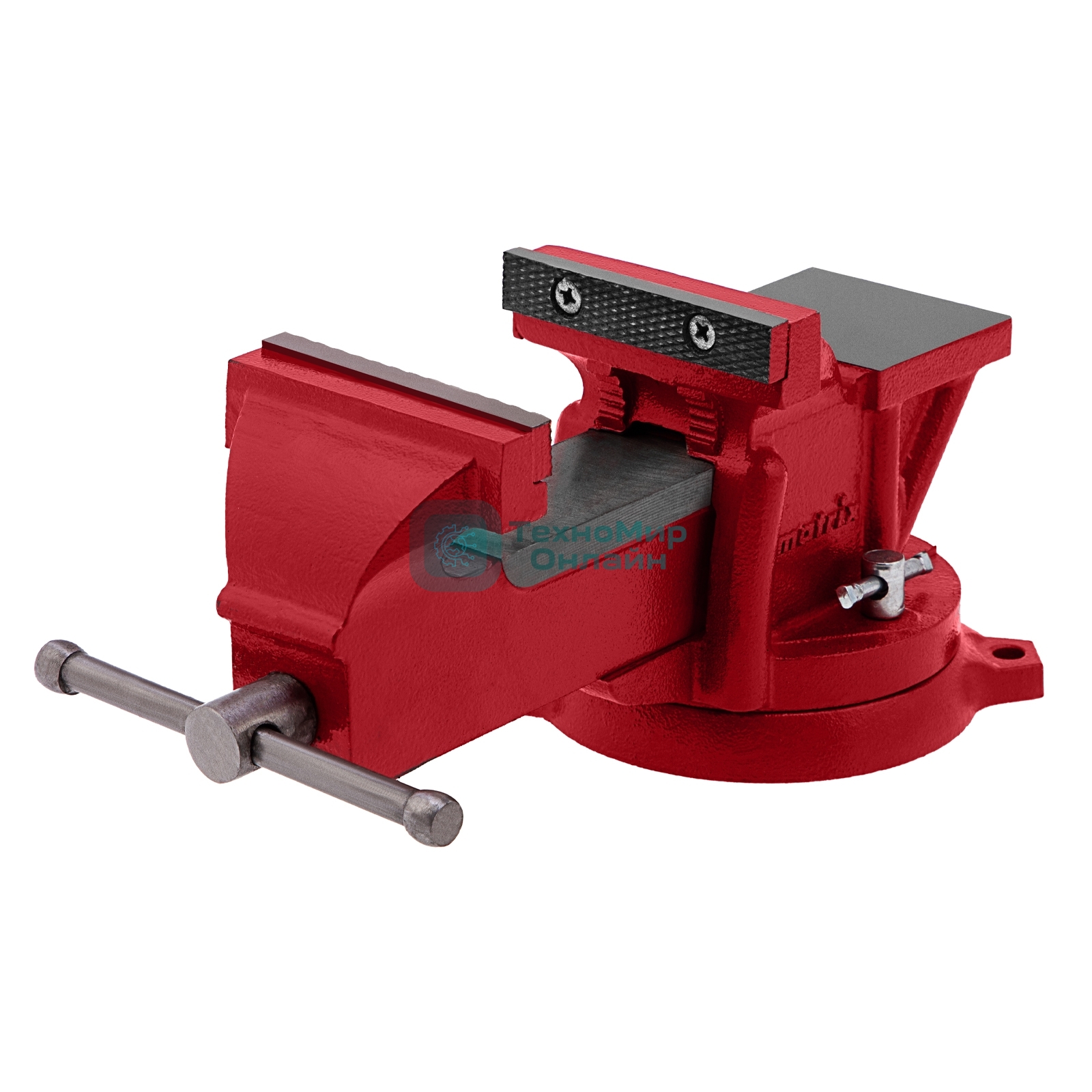 Тиски слесарные Matrix, 100 мм, поворотные, с наковальней