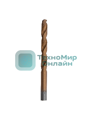 Сверло Matrix по металлу,10 мм, HSS, нитридтитановое покрытие, цилиндрический хвостовик