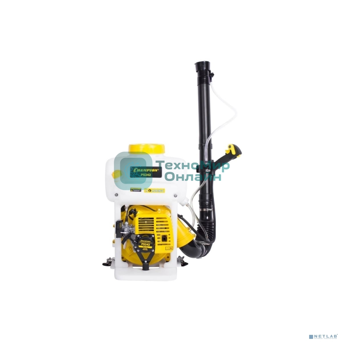 Опрыскиватель бензиновый CHAMPION PS242 1,25кВт, 42,7см3, 15м, бак 14л, 0,14-3,03 л/мин, 9кг
