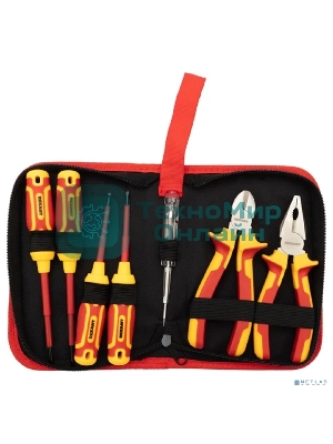 Набор диэлектрического инструмента Rexant RI-01, 7 предметов, до 1000 В, тканевый пенал