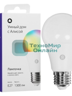 Умная лампа Yandex YNDX-00553 E27 11Вт 1300lm (упак.:1шт)