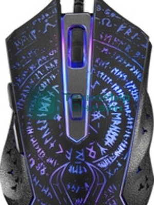 Мышь проводная Qumo Valhalla M35 черный, 3200 dpi, USB, кнопки - 6