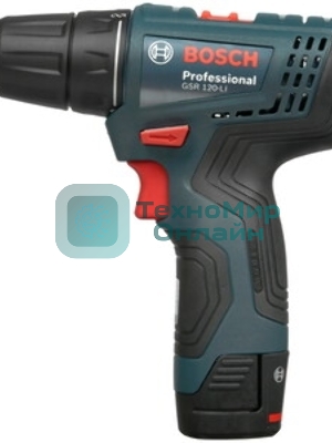 Дрель-шуруповерт Bosch GSR-120, 12 В, 2 Ач, 30 Нм, щеточный