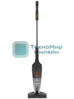 Пылесос вертикальный Deerma DX115C черный, питание от сети, 600 Вт, уборка сухая, пылесборник 1.2 л