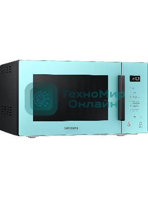Микроволновая печь Samsung MG23T5018AN/BW голубой, 23 л, 800 Вт, переключатели - сенсор