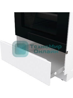 Плита электрическая Gorenje GEC5B41WG белый, конфорок 4 электрических, духовка 62 л, 50 см x 85 см x 59.4 см