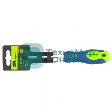 Отвертка Сибртех, PZ1 х 80 мм, CrV, двухкомпонентная рукоятка