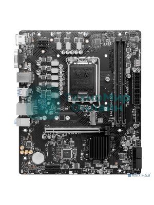 Материнская плата MSI PRO B760M-E, LGA 1700, Intel B760, 2xDDR5, 4xSATA, 1xM.2, 1xPCIe 4.0 x16, 1xPCIe 4.0 x1, 1xHDMI, 1xVGA, 1x1Gb LAN, 2xUSB-A 3.2 Gen 1, 4xUSB-A 2.0, 3x3.5 мм, 7.1, mATX