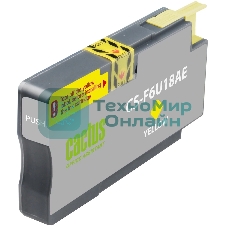 Картридж струйный Cactus CS-F6U18AE (953XL) желтый (26 мл) для HP OJ Pro 7740/8210/8218/8710/8715