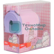 Точилка для карандашей механическая Deli E0641 miYou, 1 отверстие, пластик, ассорти