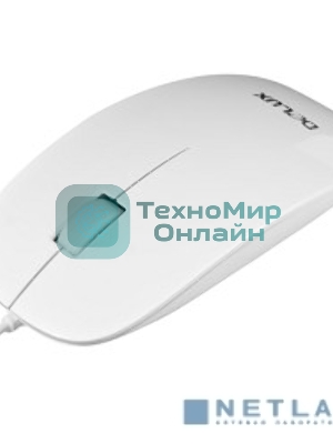 Мышь DELUX DLM-111 оптическая 3D mini, USB (2 кнопок+скролл) белая