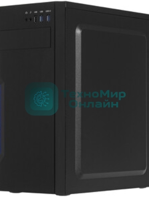 Компьютерный корпус Miditower ExeGate XP-333U Black, ATX, (XP350, Black,120мм), 1*USB/2*USB 3.0, Audio