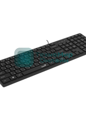 Комплект клавиатура+мышь Genius SlimStar C126 проводной, USB, 1000 DPI, чёрный