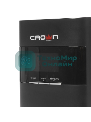 Источник бесперебойного питания Crown CMUOA-350-1K EURO/1000 ВА/900 Вт/2xCEE 7/3 (Schuko) (евророзетка)