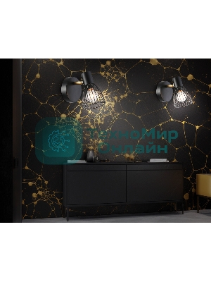 Светильник Ambrella light TR8659 BK/GD черный/золото E14 max 60W 160*100*145
