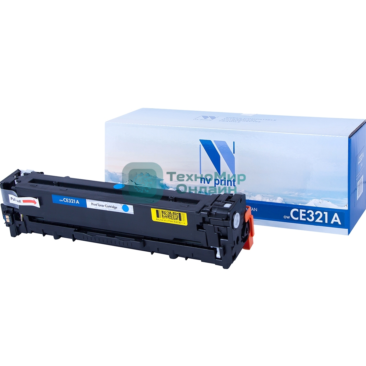 Картридж лазерный NVPrint совместимый HP CE321A Cyan для LJ Color CP1525 (1300k)