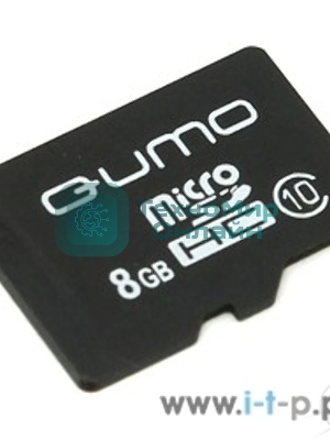 Флеш карта Micro SecureDigital 8Gb QUMO QM8GMICSDHC10NA MicroSDHC Class 10