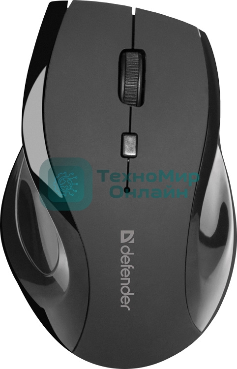 Мышь беспроводная Defender Accura MM-295 черный, 1600 dpi, радиоканал, USB, кнопки - 6