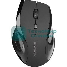 Мышь беспроводная Defender Accura MM-295 черный, 1600 dpi, радиоканал, USB, кнопки - 6