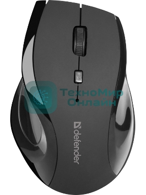 Мышь беспроводная Defender Accura MM-295 черный, 1600 dpi, радиоканал, USB, кнопки - 6