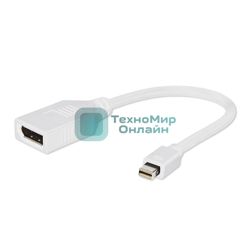Переходник Gembird Переходник miniDisplayPort - DisplayPort, 20M/20F, 16см, белый