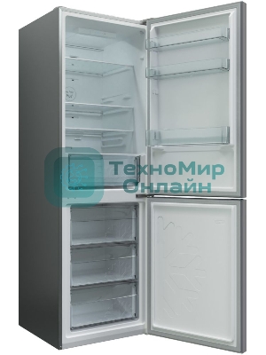 Холодильник Candy CCRN 6180S серебро двухкамерный 227/106л морозилка снизу, No Frost