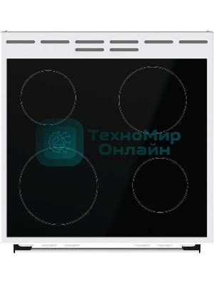 Плита электрическая Gorenje GEC6A11WG белый, конфорок 4 шт, духовка 65 л, 60 см x 85 см x 60 см