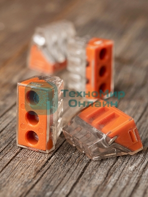 Клемма строительно-монтажная СМК 773-173 3-проводная 2.5-6.0 кв.мм с пастой (уп.50 шт) PROxima EKF plc-smk-773-173