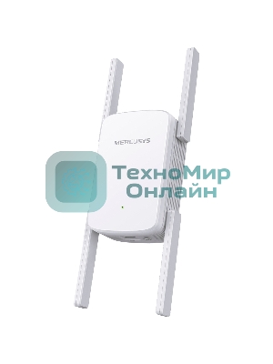 Роутер AC1900 Wi-Fi Range ExtenderSPEED: 600 Mbps at 2.4 GHz + 1300 Mbps at 5 GHz SPEC:4× Fixed External Antennas, 1× Gigabit Port, Wall PluggedFEATURE: MERCUSYS APP, WPS/Reset Button, Signal Indicator, Range Extender/Access Point mode, Adaptive Path