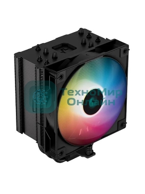 Кулер для процессора DEEPCOOL AG500 BK ARGb черный, 120 мм, алюминий/медь, 1850 об/мин, 29.4 дБ, 4 pin, 240 Вт, 155 мм
