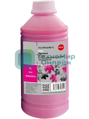 Чернила Cactus CS-I-PFI107M-1L PFI-107 пурпурный 1000мл для Canon imageProGRAF iPF670/680/685/770/780/785