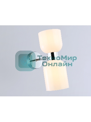 Настенный светильник Ambrella light LH56087/2 СH/FR хром/белый матовый E14*2 max 40W 215*120*300